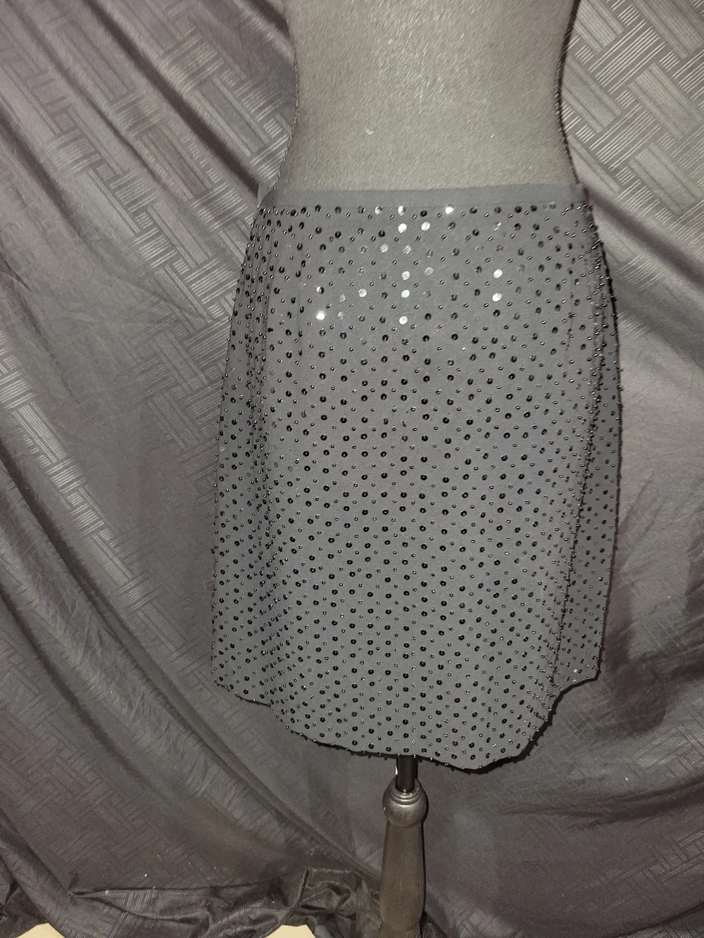 The Limited vintage Skirt Size 6 black sequin and beaded skirt NWT